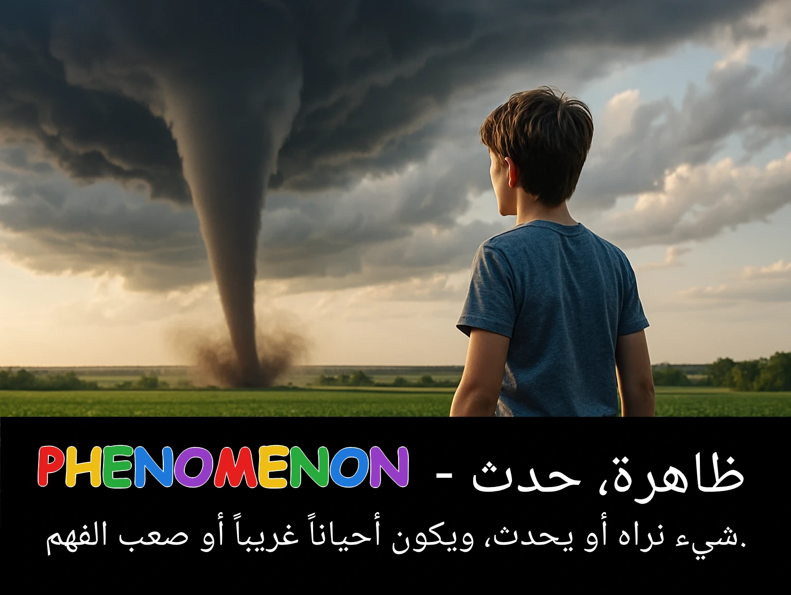 Arabic Illustration for phenomenon